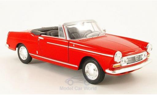Diecast model cars Peugeot 404 Cabriolet Convertible red 1963 without Vitrine 1/24 Welly