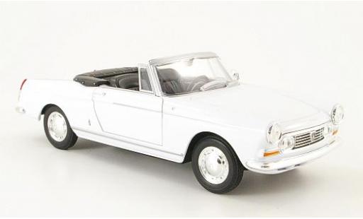Diecast model cars Peugeot 404 Cabriolet Convertible white 1963 1/24 Welly