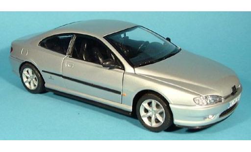 Diecast model cars Peugeot 406 Base silver 1/18 Welly
