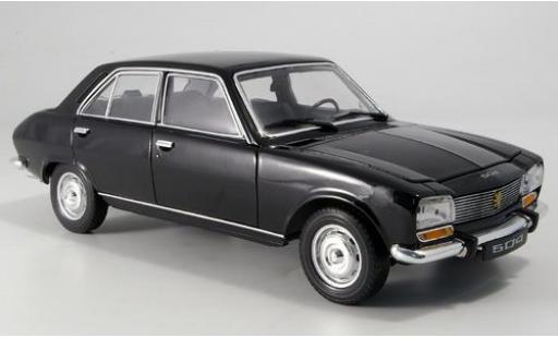 Diecast model cars Peugeot 504 Berline black 1975 1/18 Welly