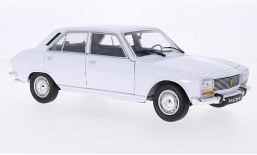 Diecast model cars Peugeot 504 Berline white 1975 1/18 Welly
