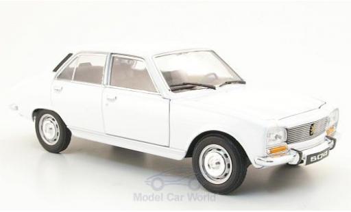 Diecast model cars Peugeot 504 Berline white 1975 without Vitrine 1/24 Welly