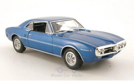 Diecast model cars Pontiac Firebird 1967 metallic blue without Vitrine 1/24 Welly
