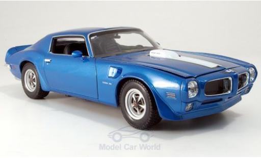 Diecast model cars Pontiac Firebird 1972 Trans Am blue 1/18 Welly