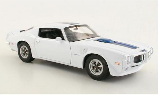 Diecast model cars Pontiac Firebird 1972 Trans Am white/blue 1/18 Welly
