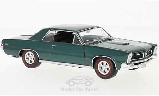 Diecast model cars Pontiac GTO 1965 metallic turquoise 1/24 Welly
