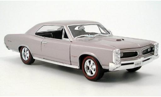 Diecast model cars Pontiac GTO 1966 silver 1/18 Welly
