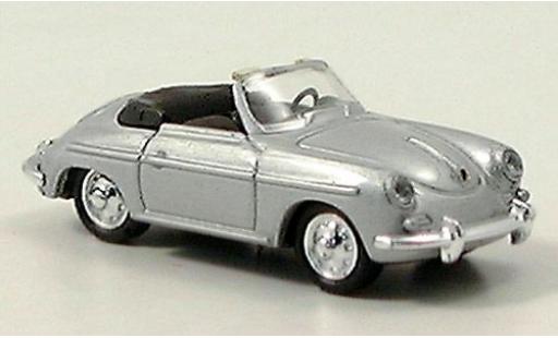 Diecast model cars Porsche 356 B B Convertible silver 1/87 Welly