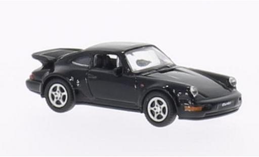 Diecast model cars Porsche 911 Turbo black 1/87 Welly