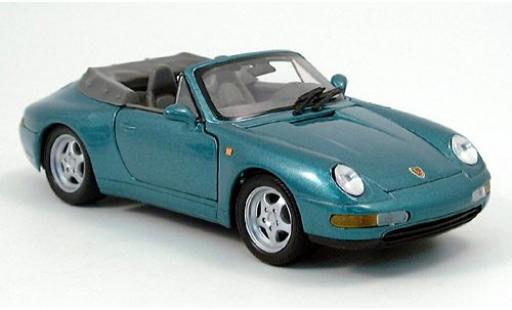 Diecast model cars Porsche 911 Cabriolet Convertible met. green 1997 1/24 Welly
