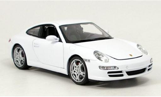 Diecast model cars Porsche 911 S Carrera Coupe wei&Atilde;� 1/18 Welly