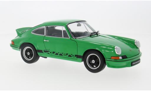 Diecast model cars Porsche 911 RS Carrera 2.7 green/black 1973 1/18 Welly
