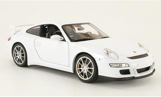 Diecast model cars Porsche 911 GT3 white 1/18 Welly