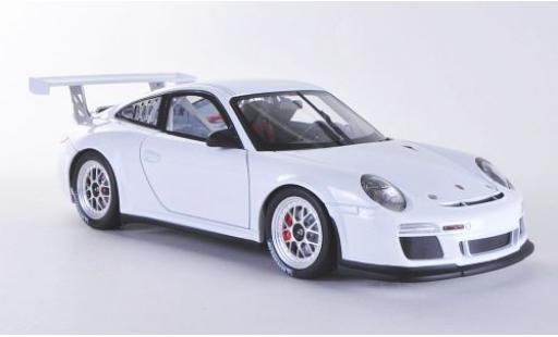 Diecast model cars Porsche 911 GT3 CUP ( II) white Plain Body Version white 2012 1/18 Welly