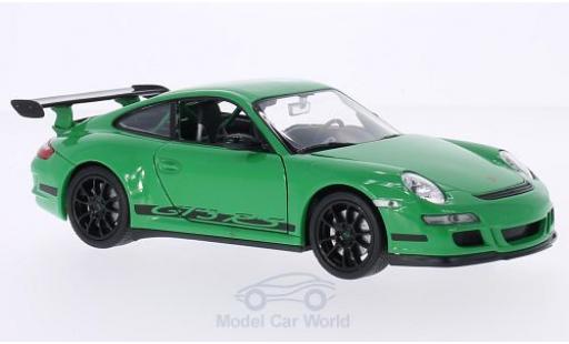 Diecast model cars Porsche 911 GT3 RS green/Dekor 1/24 Welly