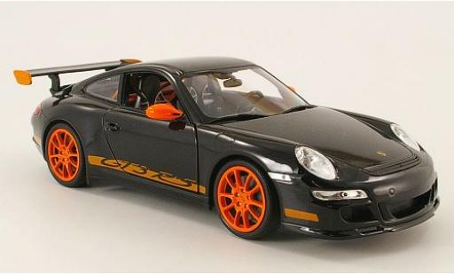 Diecast model cars Porsche 911 GT3 RS black 1/18 Welly