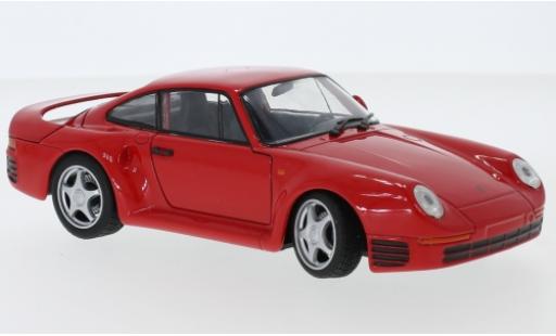 Diecast model cars Porsche 959 Base red 1/24 Welly