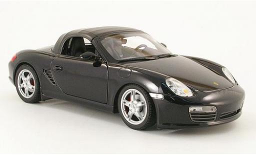 Diecast model cars Porsche 718 S black closed 1/18 Welly