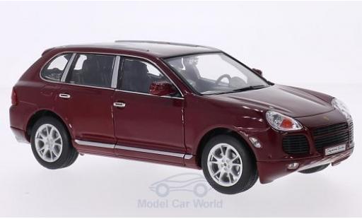Diecast model cars Porsche Cayenne Turbo red 1/24 Welly
