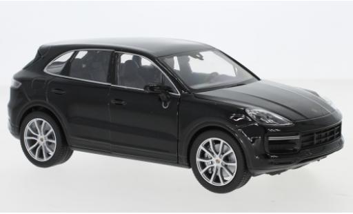 Diecast model cars Porsche Cayenne Turbo black 1/87 Welly