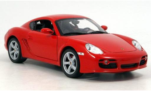 Diecast model cars Porsche Cayman Base red 1/18 Welly