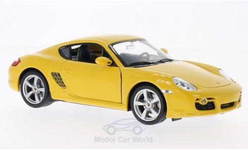 Diecast model cars Porsche 718 S yellow 1/24 Welly