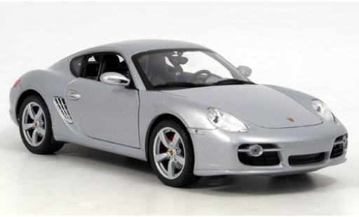 Diecast model cars Porsche Cayman Base silver 1/18 Welly