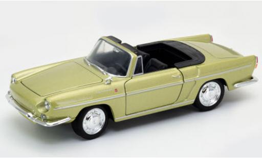 Diecast model cars Renault Caravelle Base metallic green ge&Atilde;&para;ffnetes hood 1/24 Welly