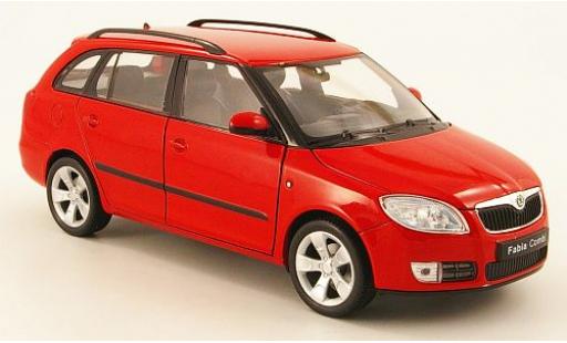 Diecast model cars Skoda Fabia Combi II red 1/24 Welly