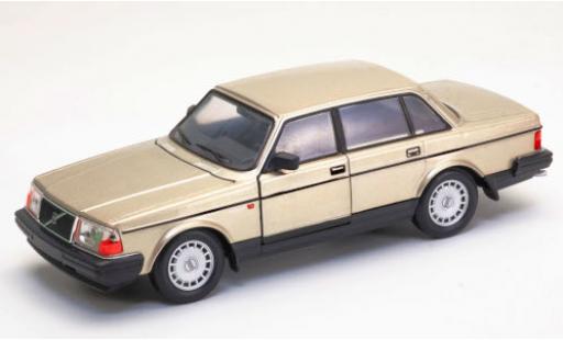 Diecast model cars Volvo 240 GL gold 1/24 Welly