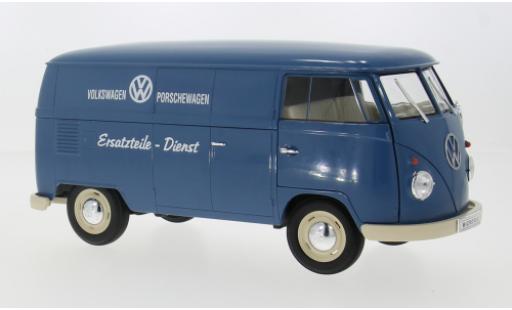 Diecast model cars Volkswagen Bulli Classic T1 1963 Porschewagen Ersatzteile Dienst 1/18 Welly