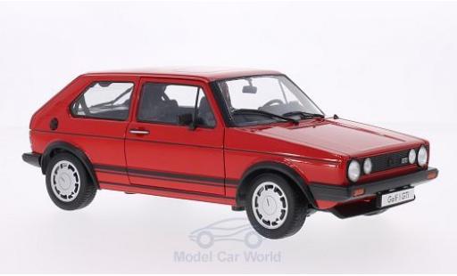 Diecast model cars Volkswagen Golf GTI I red 1982 1/18 Welly