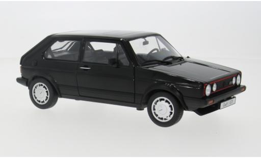 Diecast model cars Volkswagen Golf GTI I black 1983 1/18 Welly