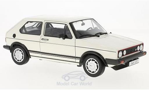 Diecast model cars Volkswagen Golf GTI I white 1982 1/18 Welly