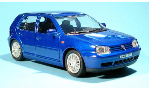 Diecast model cars Volkswagen Golf Base IV met. blue 1/24 Welly