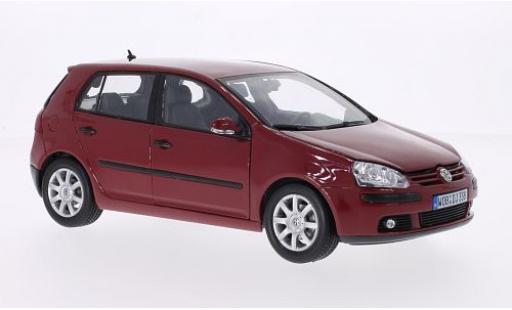 Diecast model cars Volkswagen Golf Base V red 1/18 Welly