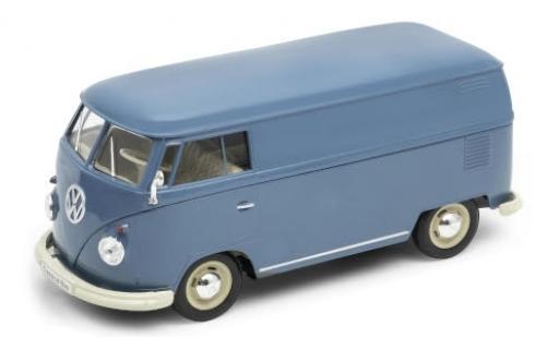 Diecast model cars Volkswagen T1 B van blue 1963 1/24 Welly