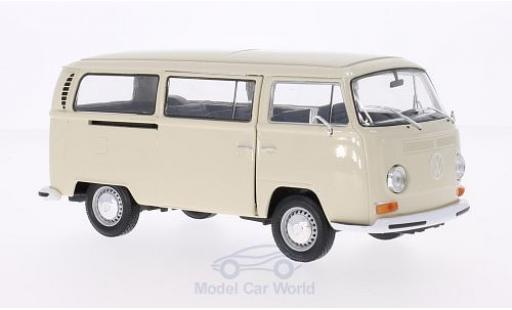 Diecast model cars Volkswagen T2 B Bus beige 1972 1/24 Welly