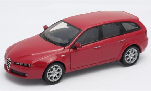 Diecast model cars Alfa Romeo 159 sportwagon red 1/24 Welly