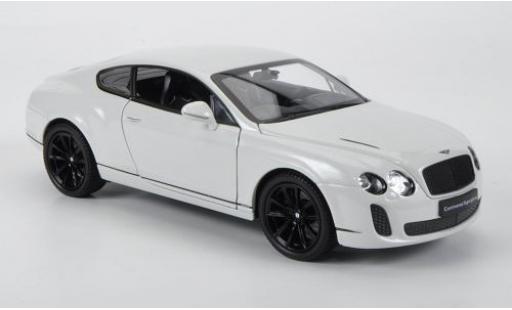 Diecast model cars Bentley Continental Supersports white 1/24 Welly