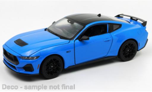 Diecast model cars Ford Mustang Fastback metallise blue 2024 1/24 Welly