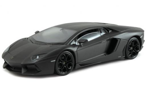 Diecast model cars Lamborghini Aventador LP 700-4 matt-black 1/24 Welly