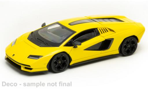 Diecast model cars Lamborghini Countach LPI 800-4 metallise yellow 1/24 Welly