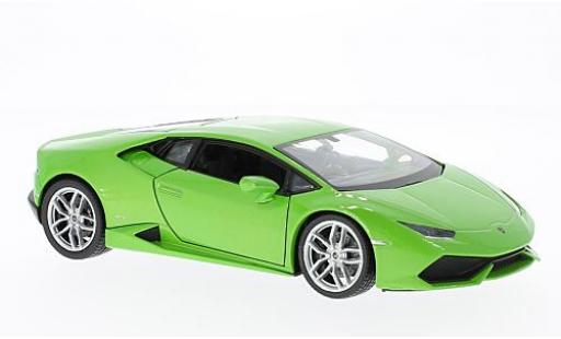 Diecast model cars Lamborghini Huracan LP 610-4 LP610-4 metallic la chaux 1/24 Welly