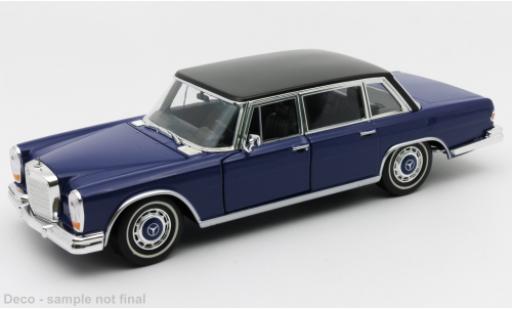Diecast model cars Mercedes 600 Base blue 1963 1/24 Welly