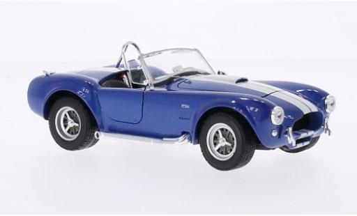 Diecast model cars Shelby Cobra 427 S/C SC metallise blue/white 1965 1/24 Welly