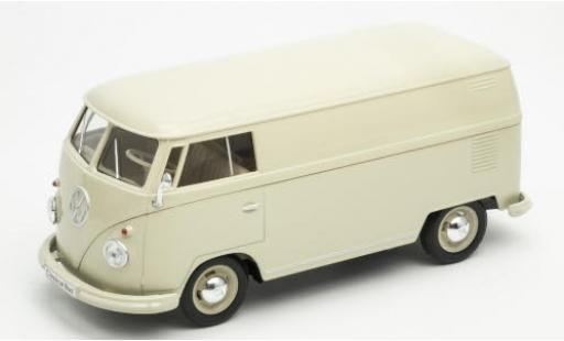 Diecast model cars Volkswagen T1 B bus fourgon beige 1963 1/24 Welly