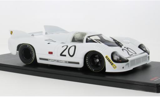 Diecast model cars Porsche 917 1971 /20 white 24h Le Mans Martini Racing #20 1/18 Werk83