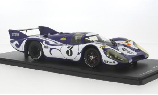 Diecast model cars Porsche 917 1970 Long Tail 24h Le Mans Martini Racing Team #3 1/18 Werk83
