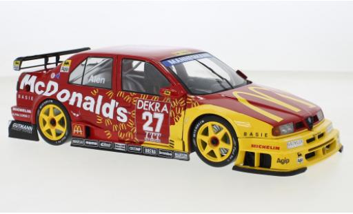 Diecast model cars Alfa Romeo 155 2.5 v6 TI red/yellow No.27 Alfa Corse 2 McDonalds ITC Helsinki 1995 1/18 Werk83
